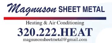 magnuson sheet metal inc|Magnuson Sheet Metal Inc, 132 25th St SE, Willmar, MN.